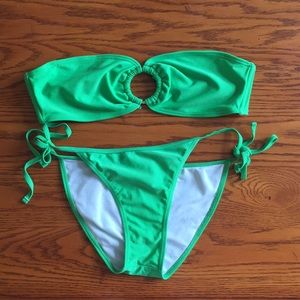 Women’s Green Strap/Strapless Bikini